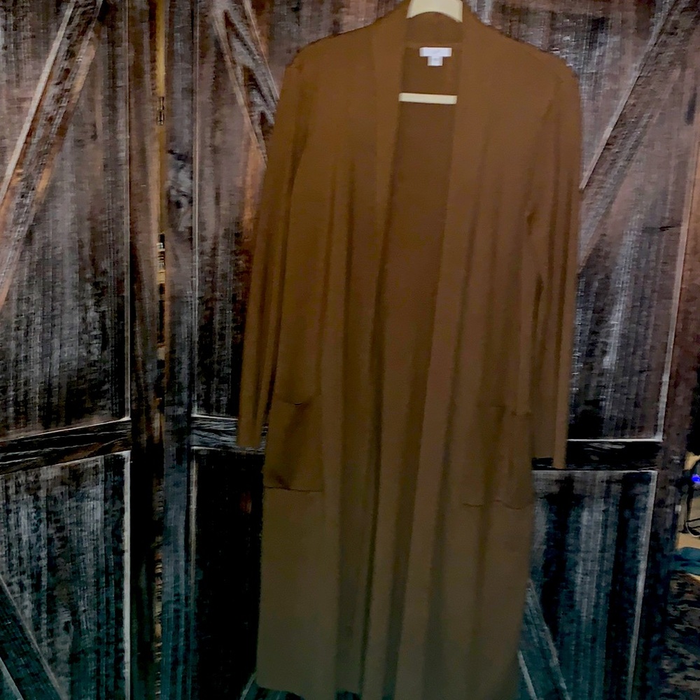 J. Jill wool blend duster/ long sweater., like new.